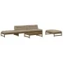 Garden furniture set 5 pieces and honey brown solid wood cushions by vidaXL, Garden sets - Ref: Foro24-3186119, Price: 972,69...