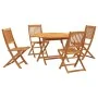 Juego de comedor de jardín 5 piezas madera maciza de acacia de vidaXL, Conjuntos de jardín - Ref: Foro24-3203353, Precio: 318...
