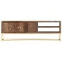 Solid mango wood TV cabinet 138x30x46 cm by vidaXL, TV Furniture - Ref: Foro24-286552, Price: 238,68 €, Discount: %