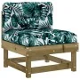 4-piece garden furniture set with impregnated pine wood cushions by vidaXL, Garden sets - Ref: Foro24-3186017, Price: 328,08 ...