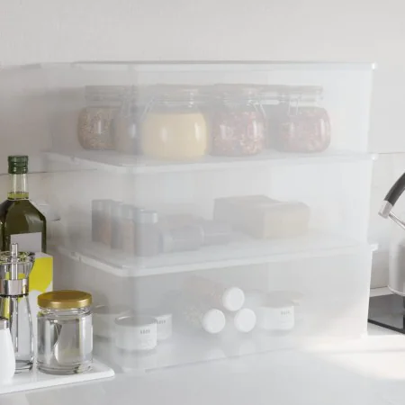 Cajas de almacenaje apilables 3 uds plástico 25 L de vidaXL, Cestas para almacenaje - Ref: Foro24-154988, Precio: 57,70 €, De...