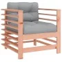 Garden armchairs and cushions 2 pcs solid wood Douglas fir by vidaXL, Modular outdoor sofas - Ref: Foro24-825679, Price: 163,...