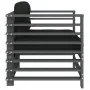 Garden armchairs with cushions 2 units solid gray pine wood by vidaXL, Modular outdoor sofas - Ref: Foro24-825676, Price: 171...
