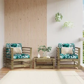 Garden armchairs with cushions 2 pcs impregnated pine wood by vidaXL, Modular outdoor sofas - Ref: Foro24-825680, Price: 153,...