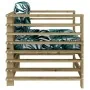 Garden armchairs with cushions 2 pcs impregnated pine wood by vidaXL, Modular outdoor sofas - Ref: Foro24-825680, Price: 153,...