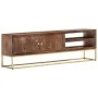 Solid mango wood TV cabinet 138x30x46 cm by vidaXL, TV Furniture - Ref: Foro24-286552, Price: 238,68 €, Discount: %