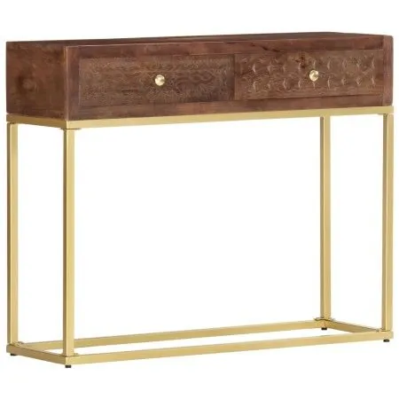 Solid mango wood console table 90x30x75 cm by vidaXL, Side tables - Ref: Foro24-286555, Price: 194,81 €, Discount: %