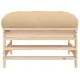 Gartenhocker mit Kissen aus massivem Kiefernholz von vidaXL, Modulare Sofas für den Außenbereich - Ref: Foro24-825667, Preis:...
