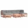 7-teiliges Gartenmöbel-Set mit Kissen aus Douglasienholz von vidaXL, Gartensets - Ref: Foro24-3185925, Preis: 546,54 €, Rabat...