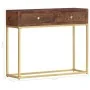 Solid mango wood console table 90x30x75 cm by vidaXL, Side tables - Ref: Foro24-286555, Price: 194,81 €, Discount: %