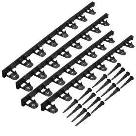 Nature Garden edging and anchor plugs black by Nature, Garden edging and edging - Ref: Foro24-428507, Price: 31,75 €, Discoun...
