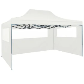Folding tent for celebrations with 3 walls white 3x4.5 m by vidaXL, Tents and gazebos - Ref: Foro24-48871, Price: 169,93 €, D...