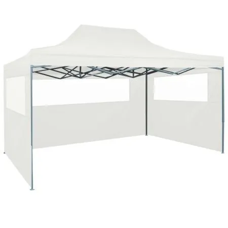 Folding tent for celebrations with 3 walls white 3x4.5 m by vidaXL, Tents and gazebos - Ref: Foro24-48871, Price: 169,93 €, D...