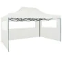 Faltzelt für Feiern mit 3 Wänden weiß 3x4,5 m von vidaXL, Zelte und Pavillons - Ref: Foro24-48871, Preis: 169,93 €, Rabatt: %