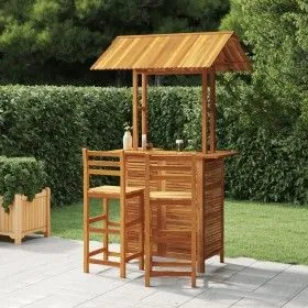 Garten-Barmöbel-Set 3-teilig aus massivem Akazienholz von vidaXL, Gartensets - Ref: Foro24-3116004, Preis: 482,84 €, Rabatt: %