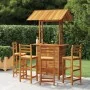 Garten-Barmöbel-Set 5-teilig aus massivem Akazienholz von vidaXL, Gartensets - Ref: Foro24-3116005, Preis: 623,88 €, Rabatt: %
