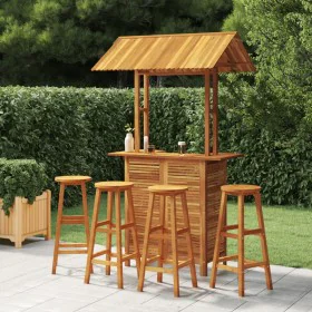 Garden bar furniture set 5 pieces solid acacia wood by vidaXL, Garden sets - Ref: Foro24-3116007, Price: 523,85 €, Discount: %