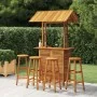 Garten-Barmöbel-Set 5-teilig aus massivem Akazienholz von vidaXL, Gartensets - Ref: Foro24-3116007, Preis: 523,81 €, Rabatt: %