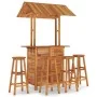 Garten-Barmöbel-Set 5-teilig aus massivem Akazienholz von vidaXL, Gartensets - Ref: Foro24-3116007, Preis: 523,81 €, Rabatt: %
