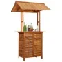 Mesa de bar jardín con tejado madera de acacia 113x106x217 cm de vidaXL, Mesas de jardín - Ref: Foro24-45909, Precio: 374,60 ...