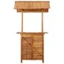 Mesa de bar jardín con tejado madera de acacia 113x106x217 cm de vidaXL, Mesas de jardín - Ref: Foro24-45909, Precio: 374,60 ...