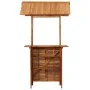 Garden bar table with acacia wood roof 113x106x217 cm by vidaXL, Garden tables - Ref: Foro24-45909, Price: 382,78 €, Discount: %