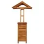 Mesa de bar jardín con tejado madera de acacia 113x106x217 cm de vidaXL, Mesas de jardín - Ref: Foro24-45909, Precio: 374,60 ...