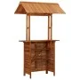 Mesa de bar jardín con tejado madera de acacia 113x106x217 cm de vidaXL, Mesas de jardín - Ref: Foro24-45909, Precio: 374,60 ...