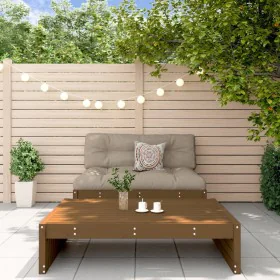 Garden furniture set 2 pieces and honey brown solid wood cushions by vidaXL, Garden sets - Ref: Foro24-3186133, Price: 385,87...