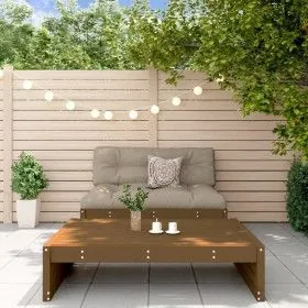 Gartenmöbel-Set 2-teilig und honigbraune Massivholzkissen von vidaXL, Gartensets - Ref: Foro24-3186133, Preis: 385,87 €, Raba...