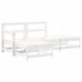 4-piece garden furniture set with solid white wood cushions by vidaXL, Garden sets - Ref: Foro24-3186019, Price: 312,10 €, Di...