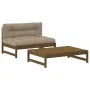 Gartenmöbel-Set 2-teilig und honigbraune Massivholzkissen von vidaXL, Gartensets - Ref: Foro24-3186105, Preis: 369,86 €, Raba...