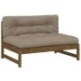 Gartenmöbel-Set 2-teilig und honigbraune Massivholzkissen von vidaXL, Gartensets - Ref: Foro24-3186105, Preis: 369,86 €, Raba...
