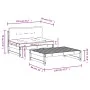 Gartenmöbel-Set 2-teilig und honigbraune Massivholzkissen von vidaXL, Gartensets - Ref: Foro24-3186105, Preis: 369,86 €, Raba...