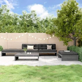 5-piece garden furniture set and gray solid wood cushions by vidaXL, Garden sets - Ref: Foro24-3186146, Price: 969,97 €, Disc...