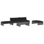 5-teiliges Gartenmöbel-Set und graue Massivholzkissen von vidaXL, Gartensets - Ref: Foro24-3186146, Preis: 972,48 €, Rabatt: %