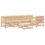 Juego de muebles de jardín 6 piezas y cojines madera maciza de vidaXL, Conjuntos de jardín - Ref: Foro24-3185997, Precio: 456...