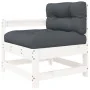 Garden furniture set 10 pieces and white solid wood cushions by vidaXL, Garden sets - Ref: Foro24-3186089, Price: 881,24 €, D...
