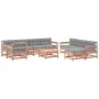 10-piece garden furniture set with Douglas fir wood cushions by vidaXL, Garden sets - Ref: Foro24-3186086, Price: 865,16 €, D...