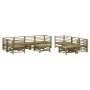 Gartenmöbel-Set 10 Teile und Kissen aus imprägnierter Kiefer\n von vidaXL, Gartensets - Ref: Foro24-3186101, Preis: 970,11 €,...