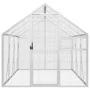 Pajarera de aluminio color plateado 1,79x3x1,85 m de vidaXL, Pies y jaulas para pájaros - Ref: Foro24-3155796, Precio: 404,75...