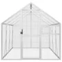 Silver aluminum birdhouse 1.79x3x1.85 m by vidaXL, Feet and bird cages - Ref: Foro24-3155796, Price: 404,08 €, Discount: %