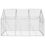 Pajarera de aluminio color plateado 1,79x3x1,85 m de vidaXL, Pies y jaulas para pájaros - Ref: Foro24-3155796, Precio: 404,75...