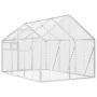 Pajarera de aluminio color plateado 1,79x3x1,85 m de vidaXL, Pies y jaulas para pájaros - Ref: Foro24-3155796, Precio: 404,75...