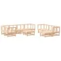 Juego de muebles de jardín 10 piezas y cojines madera maciza de vidaXL, Conjuntos de jardín - Ref: Foro24-3186074, Precio: 81...