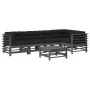 6-piece garden furniture set with solid wood gray cushions by vidaXL, Garden sets - Ref: Foro24-3186006, Price: 652,76 €, Dis...