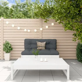Gartenmöbel-Set 2-teilig und Kissen aus massivem Holz weiß von vidaXL, Gartensets - Ref: Foro24-3186103, Preis: 295,82 €, Rab...