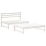 Gartenmöbel-Set 2-teilig und Kissen aus massivem Holz weiß von vidaXL, Gartensets - Ref: Foro24-3186103, Preis: 296,16 €, Rab...