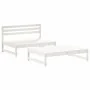 Juego de muebles jardín 2 piezas y cojines madera maciza blanco de vidaXL, Conjuntos de jardín - Ref: Foro24-3186103, Precio:...