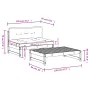 Gartenmöbel-Set 2-teilig und Kissen aus massivem Holz weiß von vidaXL, Gartensets - Ref: Foro24-3186103, Preis: 296,16 €, Rab...